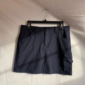 Eddie Bauer Navy Adventurer 2.0 Tennis Mini Skort Skirt w/ Shorts Womens Size 6